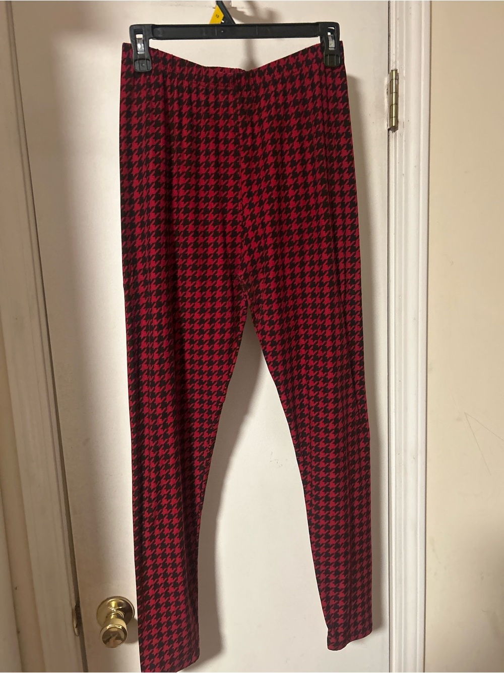 Red and Black Houndstooth Men’s Pants